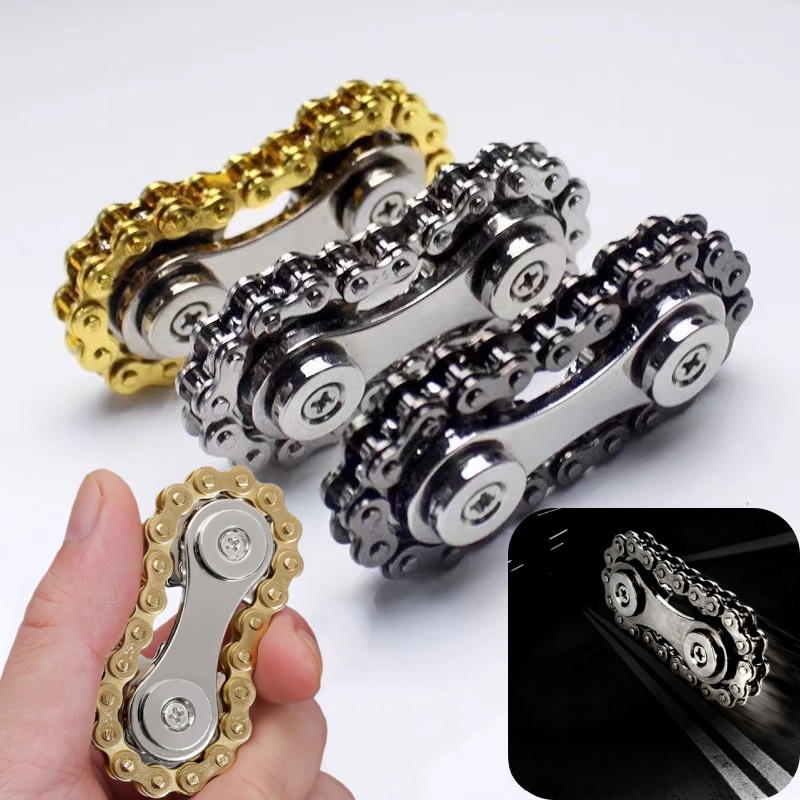 Chain Sprocket Set - Sprocket Flywheel Fingertip Gyro Fidget Spinner