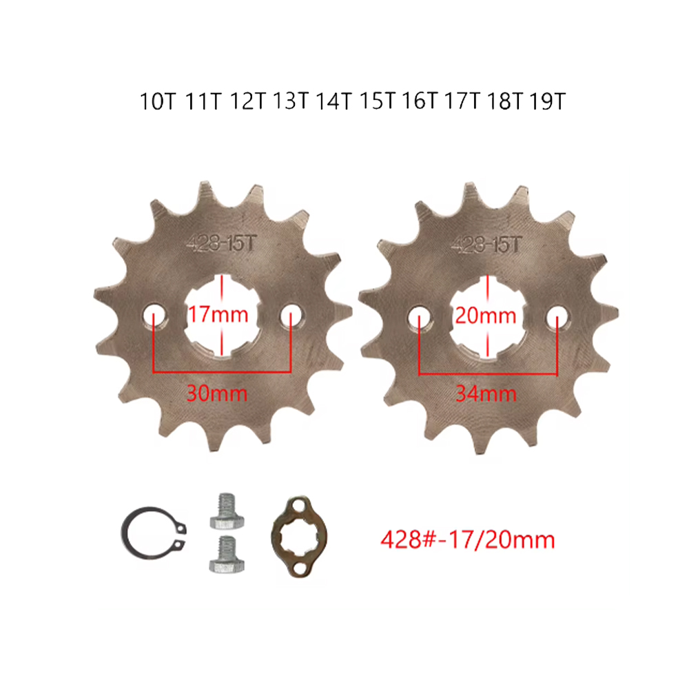 17 20Mm 10T-19T Sproket Mesin  - 428 Chain ulasan dan harga